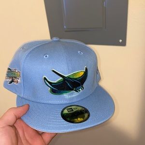 Tampa Bay Rays Pink UV Brim. Hat Club exclusive. Brand new never worn. 7 1/2.